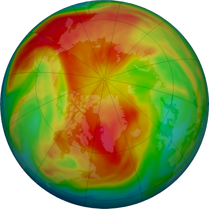 Arctic ozone map for 21 March 2019